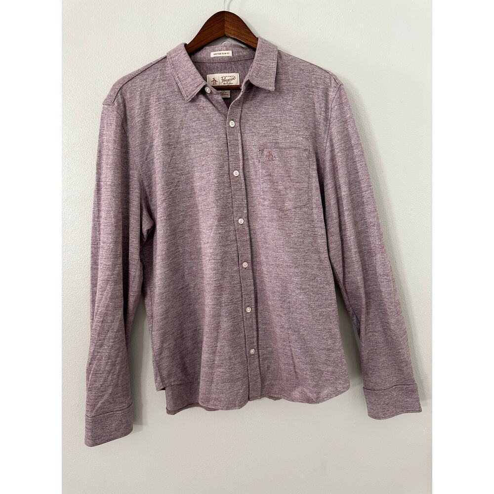 Penguin Heritage Slim Fit Long sleeve sz Large